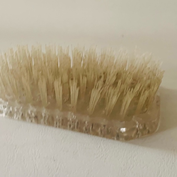VINTAGE GOLD PLATED Hair Brush Floral Design Vanity Decor - Picture 5 of 9